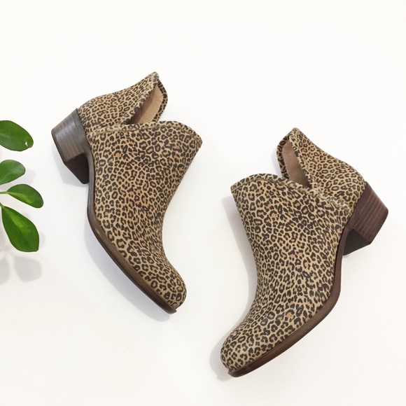 Lucky Brand Shoes - Lucky Brand Leopard Print Ankle Booties Boots